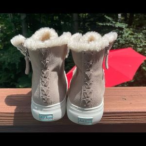 Jack Rodgers Light Gray Suede low Rise boots/ perfect condition. Never worn